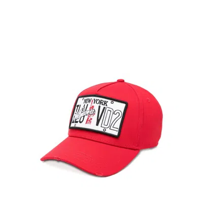 Dsquared2 Caps In Red