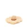 Dsquared2 Raffia Hat In Beige