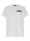 Dsquared2 Ducati X D2 White T-shirt With Logo On The Front In Cotton Man