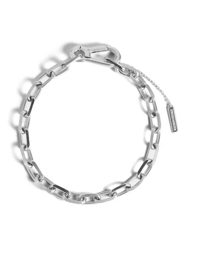 Dsquared2 Carabiner Necklace In Silver