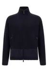 Dsquared2 Carded Wool Insert Cardigan Sweaters And Cardigans Blue In Blue