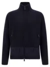 Dsquared2 Carded Wool Insert Cardigan Sweaters And Cardigans Blue In Blue