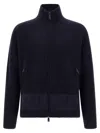 Dsquared2 Carded Wool Insert Cardigan In Multi