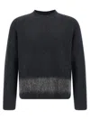Dsquared2 Carded Wool Insert Sweater Sweaters And Cardigans Gray In Black