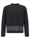 Dsquared2 Carded Wool Insert Sweater In Black