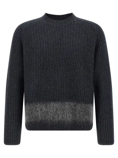 DSQUARED2 CARDED WOOL INSERT SWEATER