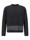 Dsquared2 Carded Wool Insert Sweater Sweaters And Cardigans Gray In Gray