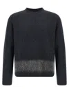 Dsquared2 Carded Wool Insert Sweater Sweaters And Cardigans Gray In Gray
