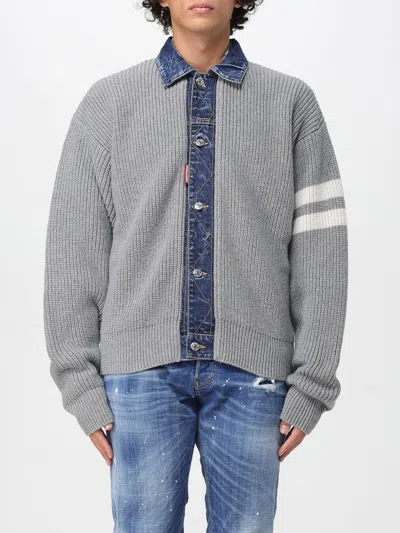 Dsquared2 Cardigan  Men Color Grey In Gray