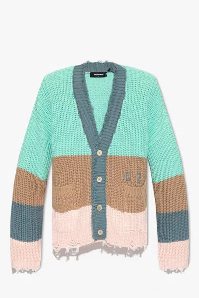 Dsquared2 Cardigan With Vintage Effect In Multiple Colours