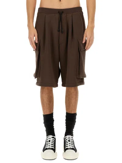 Dsquared2 Cargo Bermuda Shorts Balloon In Brown
