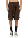Dsquared2 Dsquared Men Cargo Bermuda Shorts "balloon" In Brown