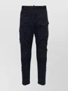 Dsquared2 Cargo Cotton Blend Trousers With Dart Detailing