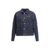 Dsquared2 Men Cargo Denim Jacket In Blue