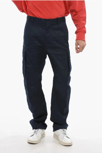 Dsquared2 Cargo Drawstringed Pants In Blue