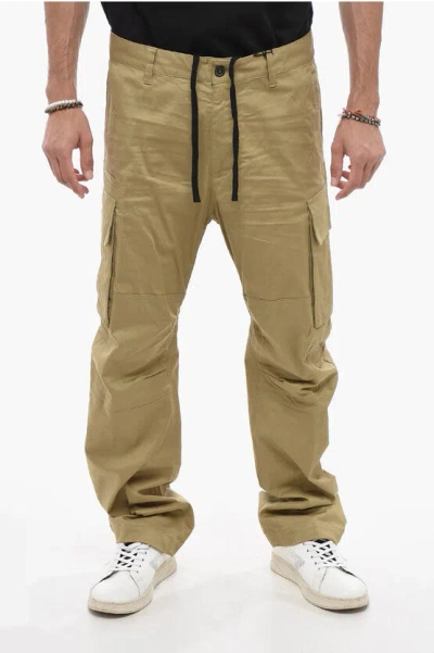 Dsquared2 Cargo Drawstringed Pants In Gold