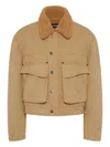 Dsquared2 Cargo Jacket In Brown