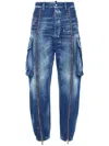 Dsquared2 Cargo Jeans In Blue