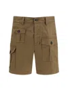 Dsquared2 Multi-pocket Cargo Cargo Shorts In Brown
