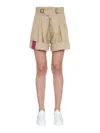 Dsquared2 Cargo Shorts In Gold