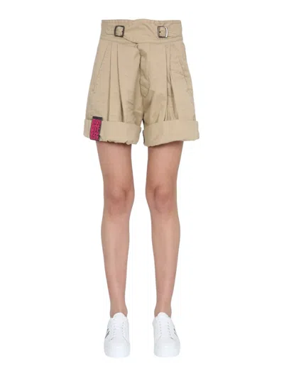 Dsquared2 Cargo Shorts In Gold