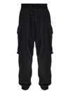 Dsquared2 Cargo Track Pants In Black
