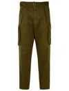 Dsquared2 Dark Green Cargo Pants In Brown