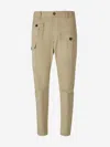Dsquared2 Cargo Trousers In Neutral