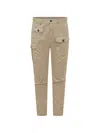 Dsquared2 Cargo Trousers With Pockets In Neutral