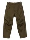 Dsquared2 Cargo Wide-leg Trousers In Brown