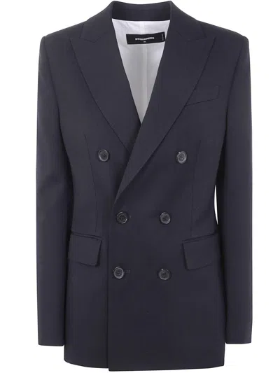 DSQUARED2 DSQUARED2 "CAROLYN" DOUBLE BREASTED PEAK JACKET