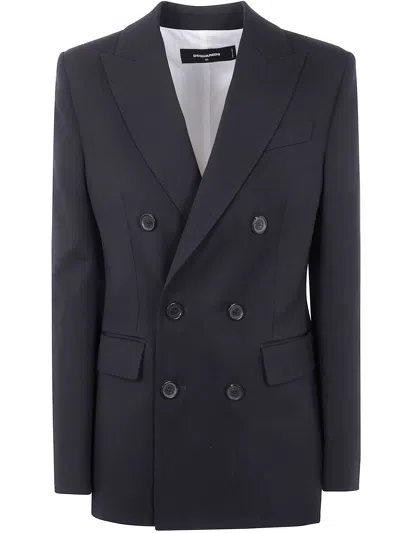 DSQUARED2 DSQUARED2 "CAROLYN" DOUBLE BREASTED PEAK JACKET