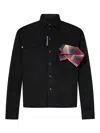 Dsquared2 Carpenter Shirt In Black Cotton Denim In Black