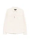 Dsquared2 Pockets Topstitch Shirt In White