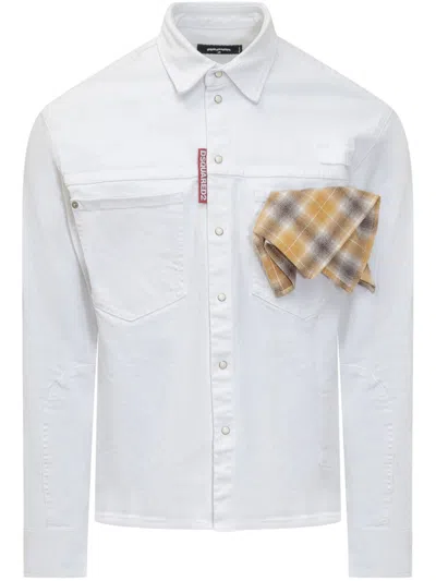 Dsquared2 Carpenter Shirt In White