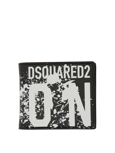 Dsquared2 Wallet With Logo In Black