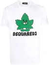 Dsquared2 Cartoon And Logo Print T-shirt In 白色
