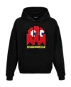 Dsquared2 Cartoon-print Hoodie In Black