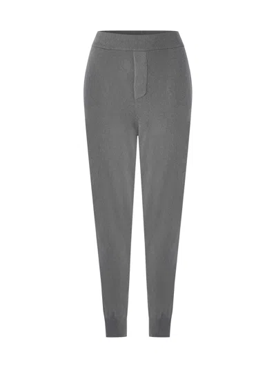 Dsquared2 Cashmere Logo Joggers For Women In Gray