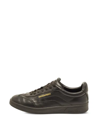 Pre-owned Dsquared2 Cassetta Sneakers In Black