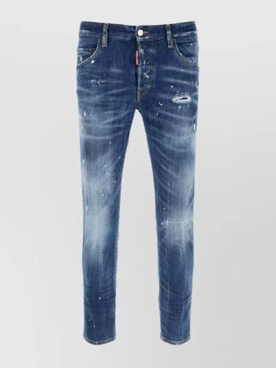 Dsquared2 Casual Denim Skater Trousers In Blue