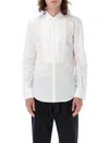 Dsquared2 Poplin Cotton Shirt With Spread Collar In White