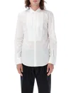 Dsquared2 Poplin Cotton Shirt With Spread Collar In White