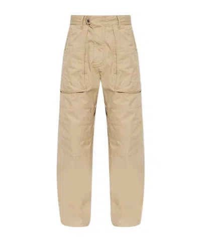 Dsquared2 Casual Trousers With Belt Loops In Nude