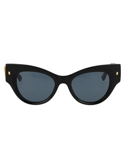 Dsquared2 Cat-eye Sunglasses In 807/ir Black