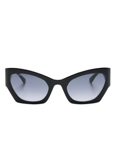 Dsquared2 Cat-eye Sunglasses In 黑色