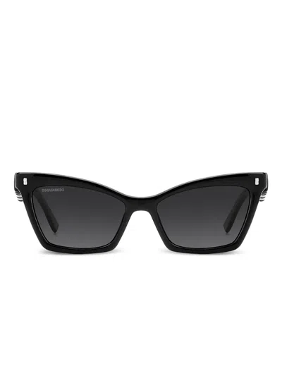 Dsquared2 Cat-eye Sunglasses In Black