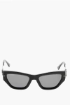 Dsquared2 Cat-eye Sunglasses With Embossed Monogram In Black