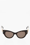 Dsquared2 Cat-eye Sunglasses With Golden Metal Details In Brown