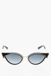 Dsquared2 Cat-eye Sunglasses With Golden Metal Frame In Black